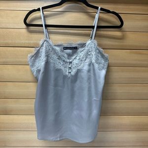 Abercrombie & Fitch Lace Silver Tank Size Small